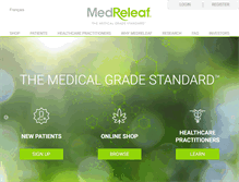 Tablet Screenshot of medreleaf.com